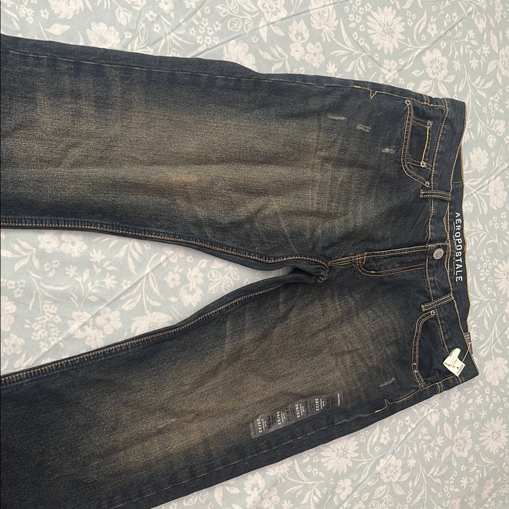 Aeropostale Black Relaxed Jeans with Vintage Appeal